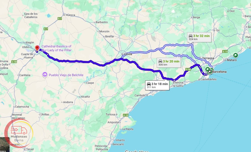 de barcelona a zaragoza