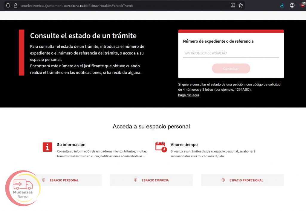 estado de tramite empadronamiento barcelona ajuntament