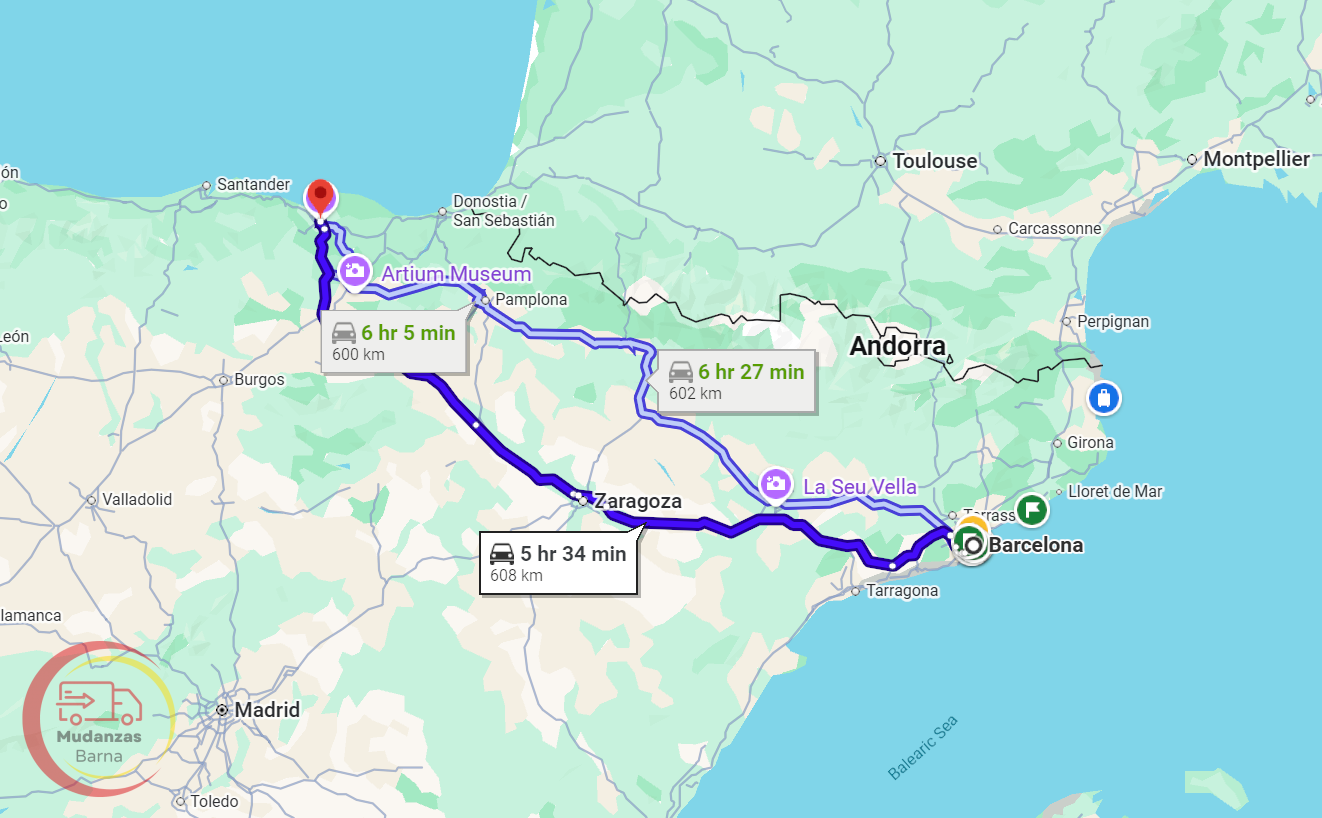 de barcelona a bilbao