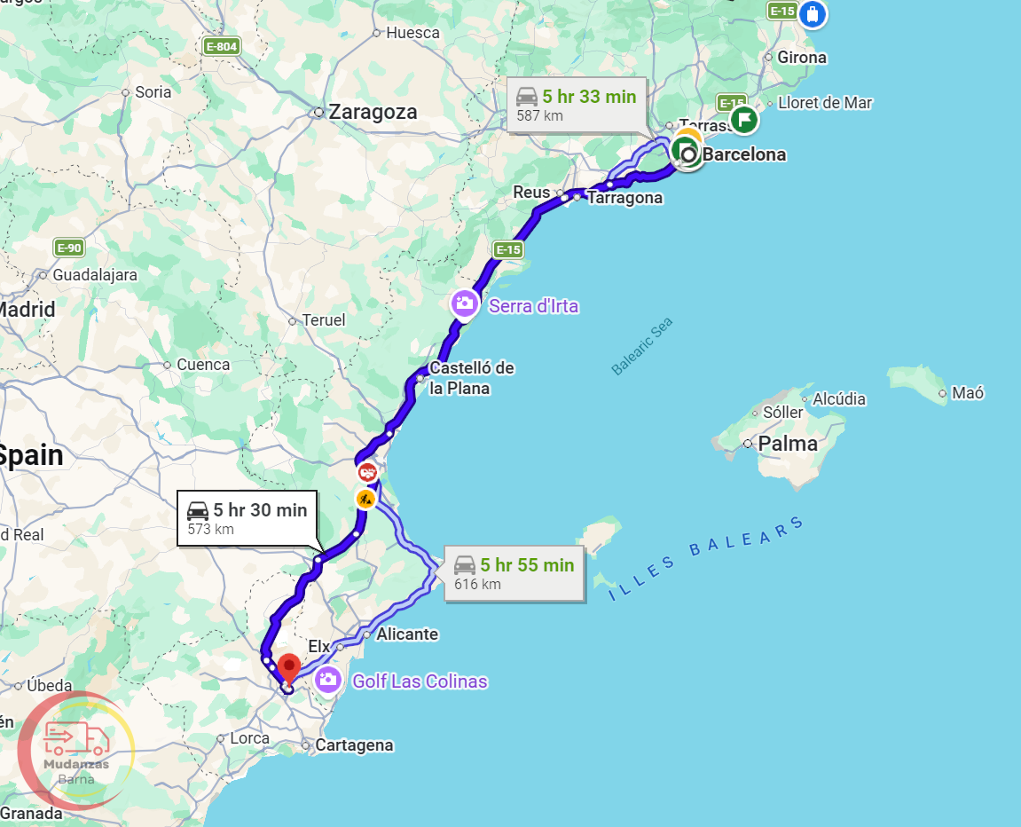 de barcelona a murcia
